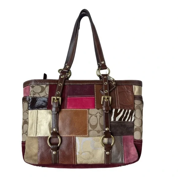 Coach | Bags | Coach Legacy Vintage Holiday Patchwork Gallery Tote